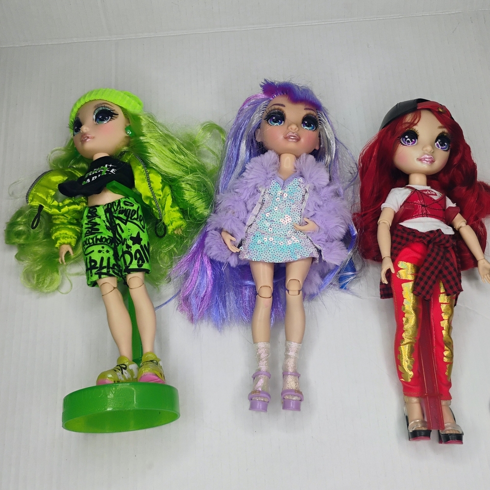 Rainbow High Fashion Dolls Set of 3 Lot